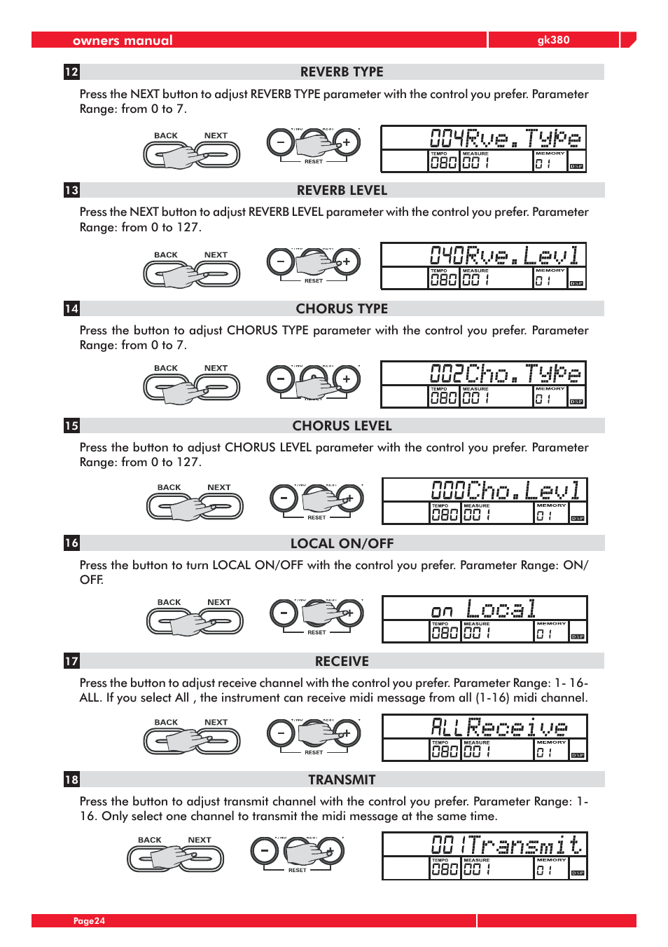 Generalmusic gk380 User Manual | Page 28 / 44