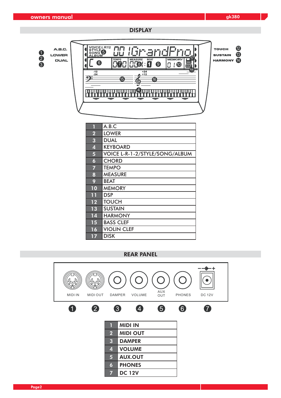 Generalmusic gk380 User Manual | Page 6 / 44