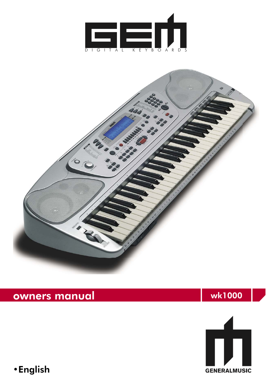 Generalmusic wk1000 User Manual | 72 pages