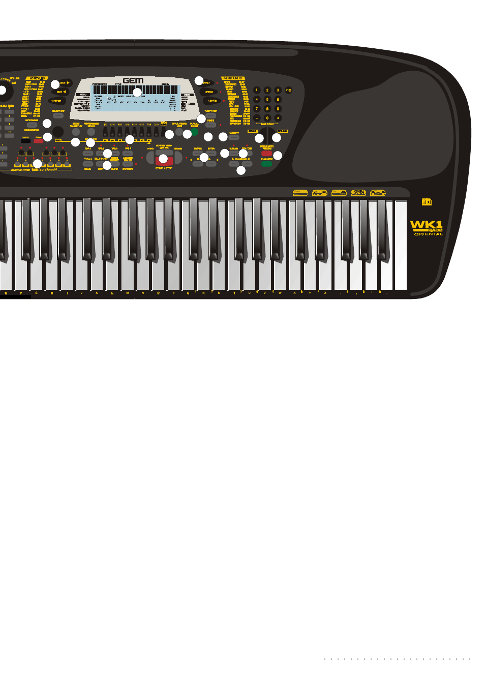 Front/rear panel 5 | Generalmusic wk1or User Manual | Page 12 / 93