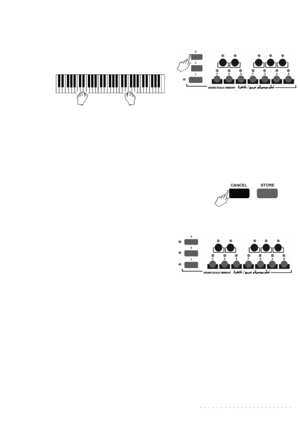 The arabic scale 31, How to set a new arabic scale in real time | Generalmusic wk1or User Manual | Page 38 / 93