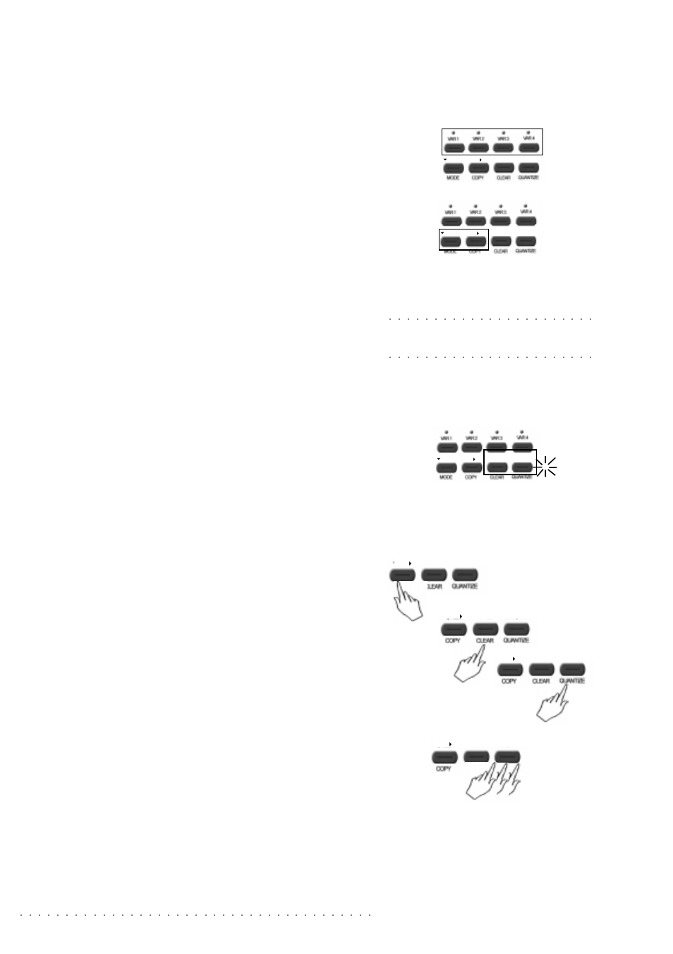 Var 1, var 2, var 3, var 4, Filla, fill b, 36 owner’s manual | Arrange on/off, Tap tempo (fill b second feature) | Generalmusic wk1or User Manual | Page 43 / 93