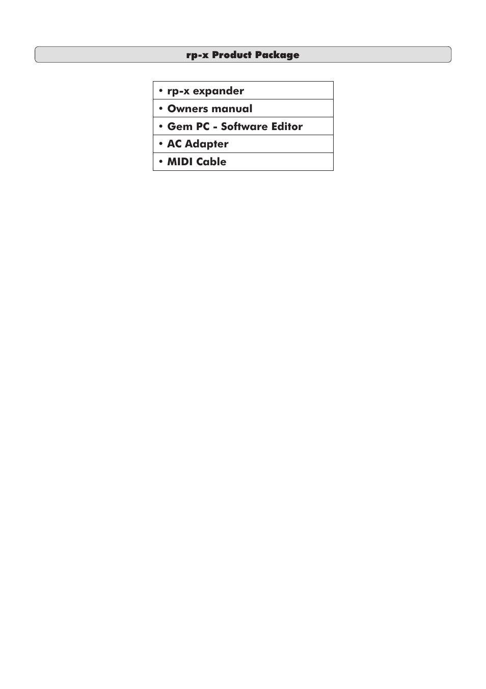 Generalmusic RP-X User Manual | Page 4 / 24