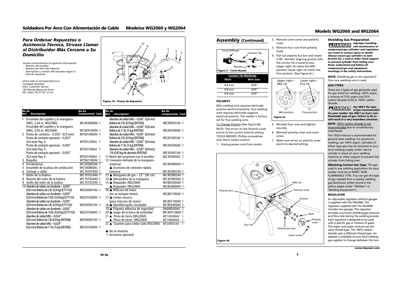 Assembly | Campbell Hausfeld WG2064 User Manual | Page 5 / 22