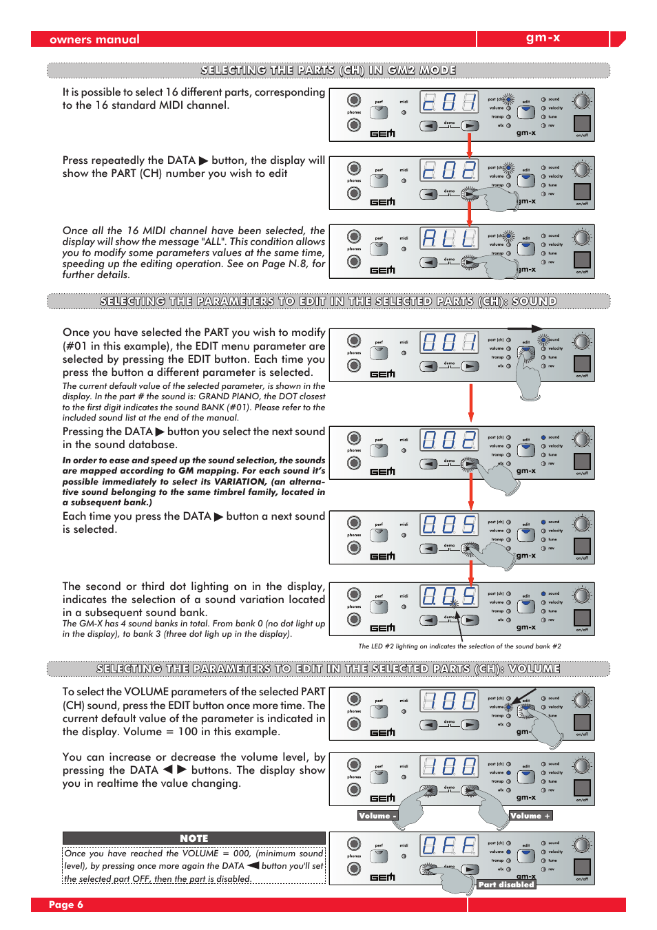 Gm-x, Owners manual | Generalmusic GM-X User Manual | Page 10 / 24