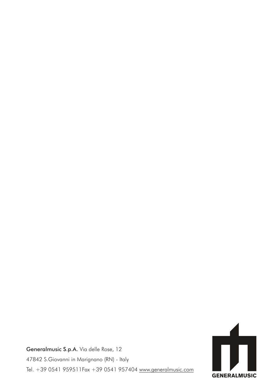 Generalmusic GM-X User Manual | Page 24 / 24