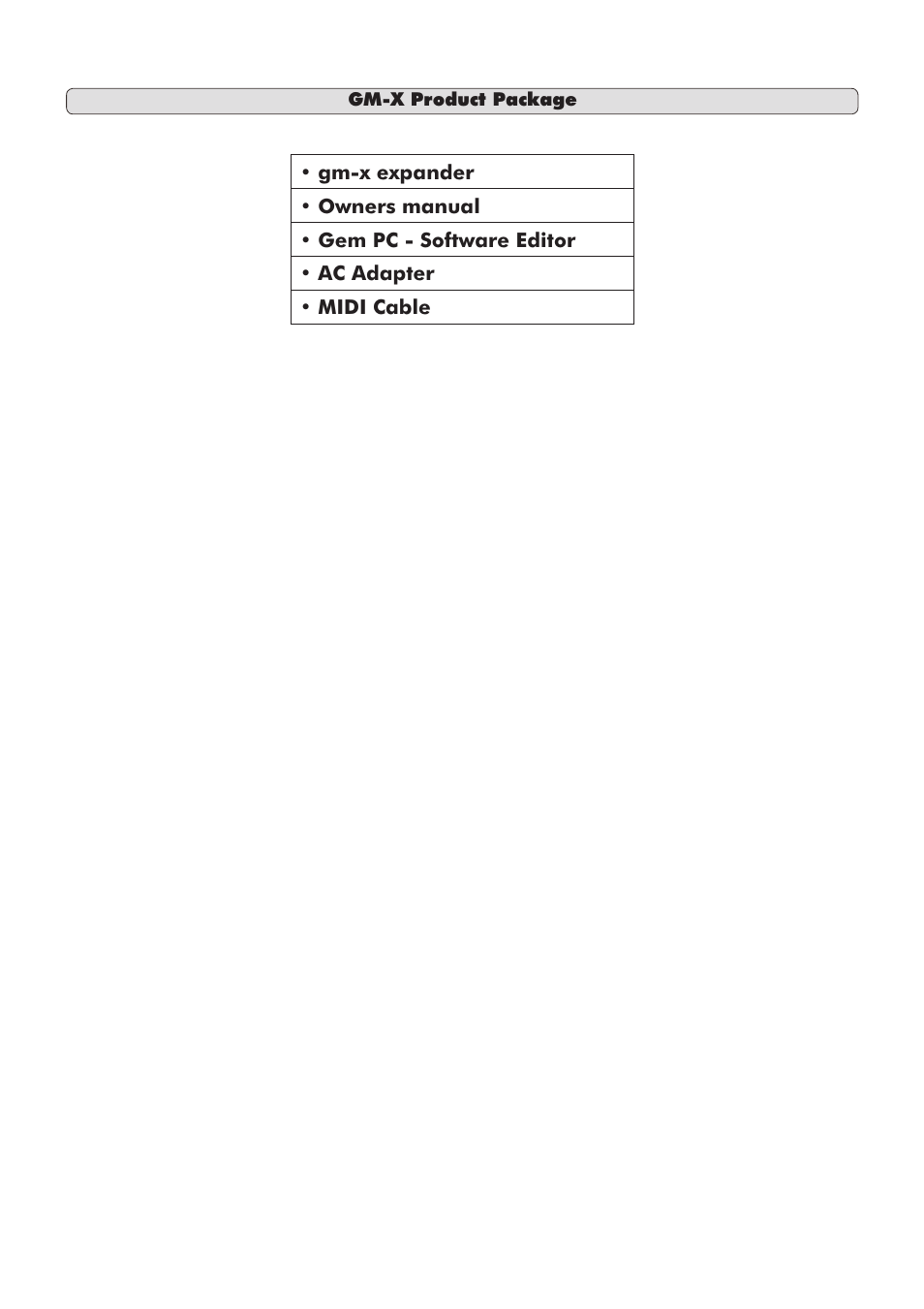 Generalmusic GM-X User Manual | Page 4 / 24