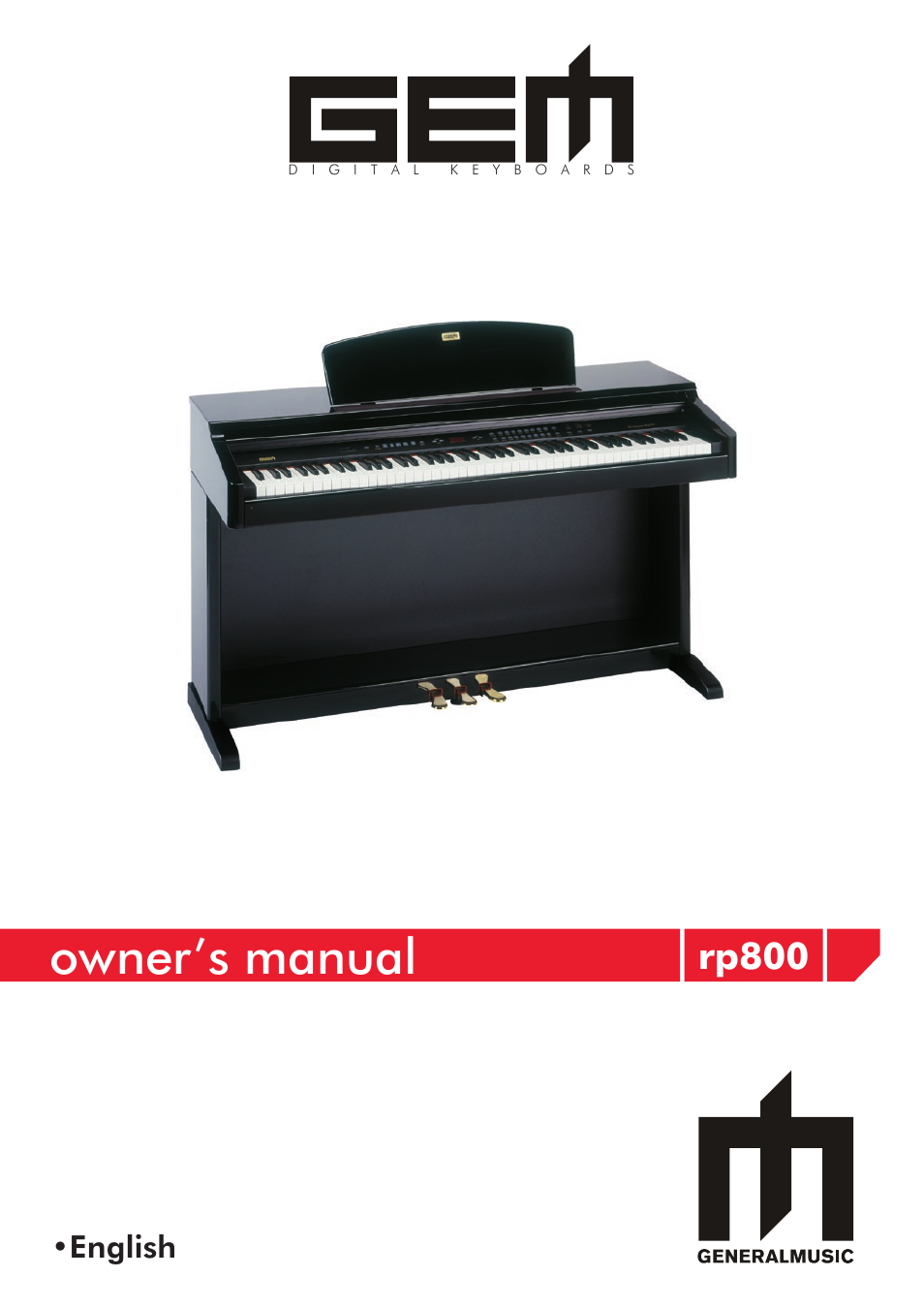 Generalmusic GRP-800 User Manual | 24 pages
