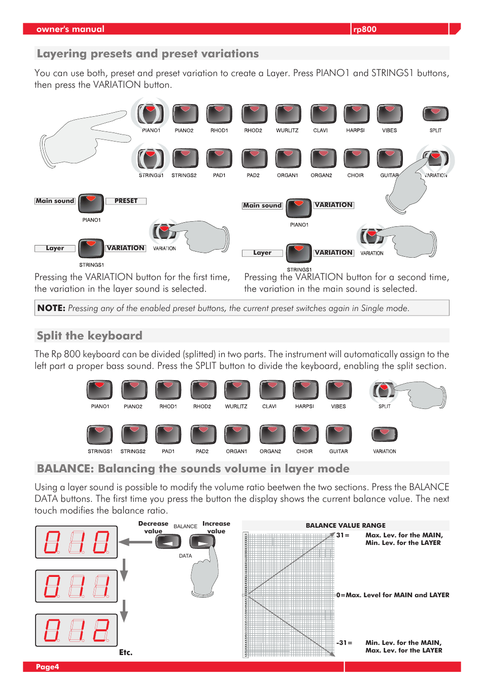 Generalmusic GRP-800 User Manual | Page 8 / 24