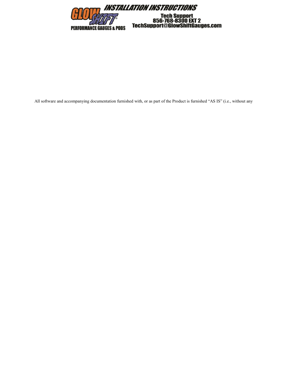 GlowShift Diesel Set- 60 PSI Boost, Pyrometer EGT, 100 PSI Fuel Pressure User Manual | Page 5 / 5