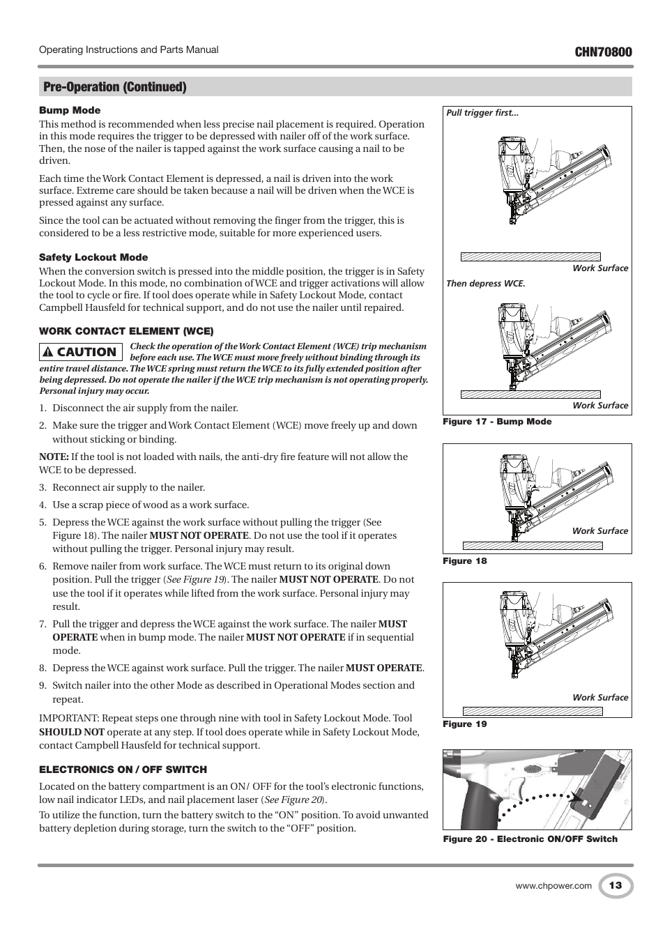 Pre-operation (continued) | Campbell Hausfeld IN727700AV User Manual | Page 13 / 60