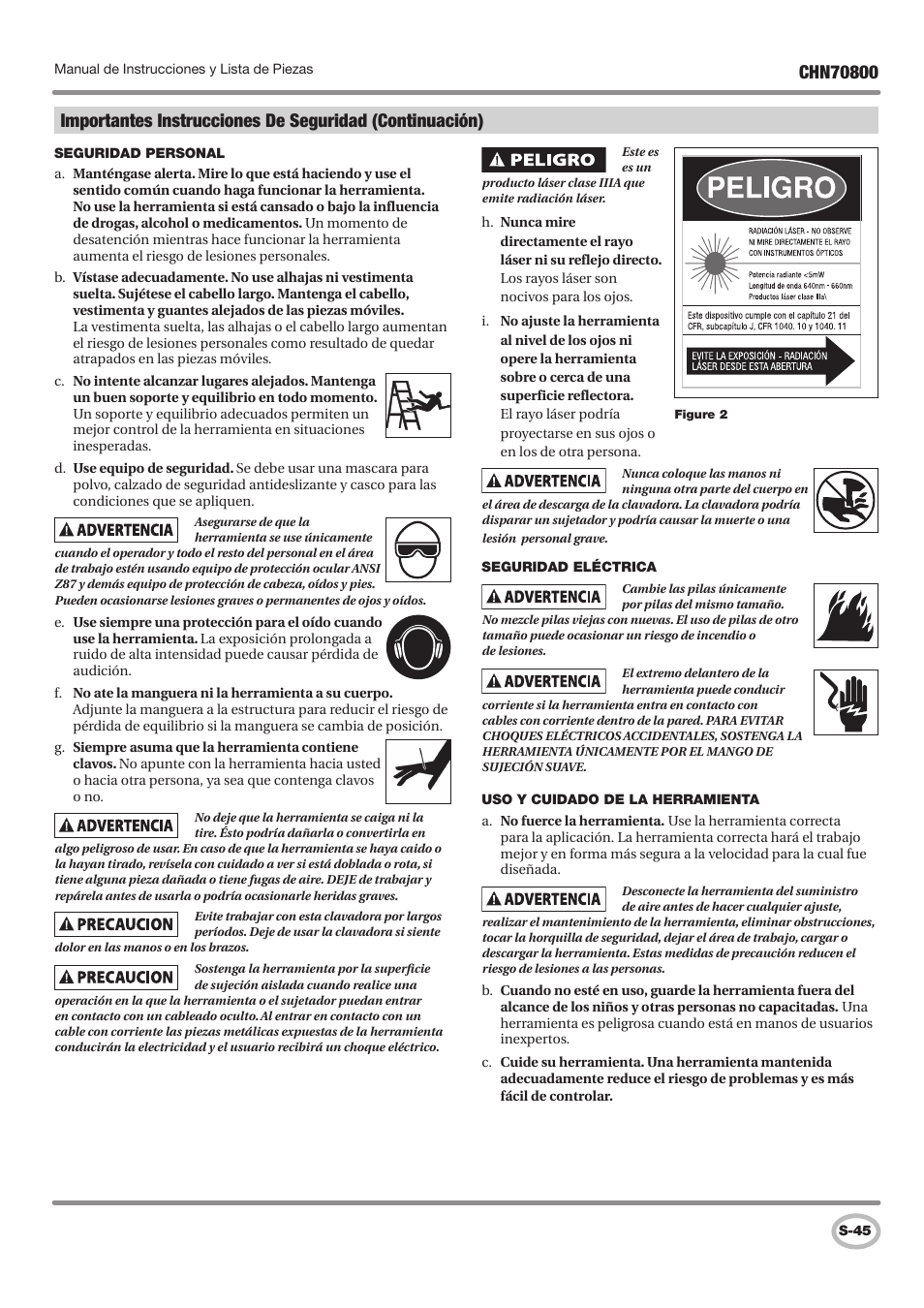 Campbell Hausfeld IN727700AV User Manual | Page 45 / 60