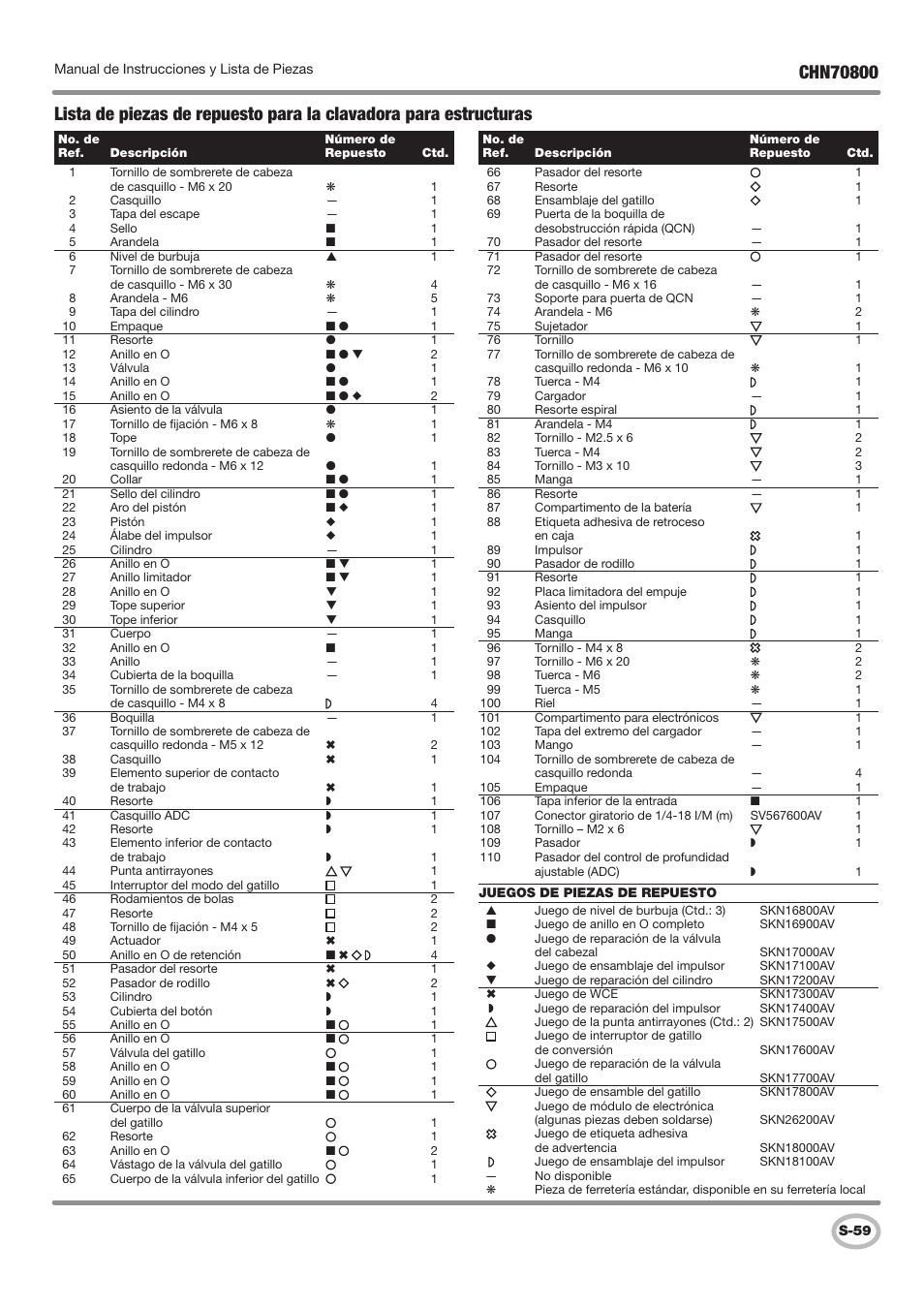 Campbell Hausfeld IN727700AV User Manual | Page 59 / 60