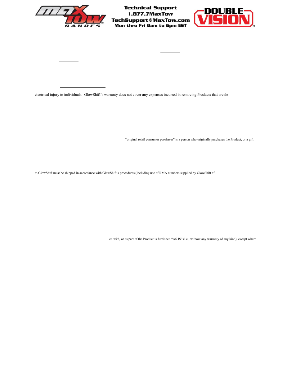 GlowShift Diesel Set- 60 PSI Boost, 1500 Pyrometer, Trans Temp User Manual | Page 5 / 5