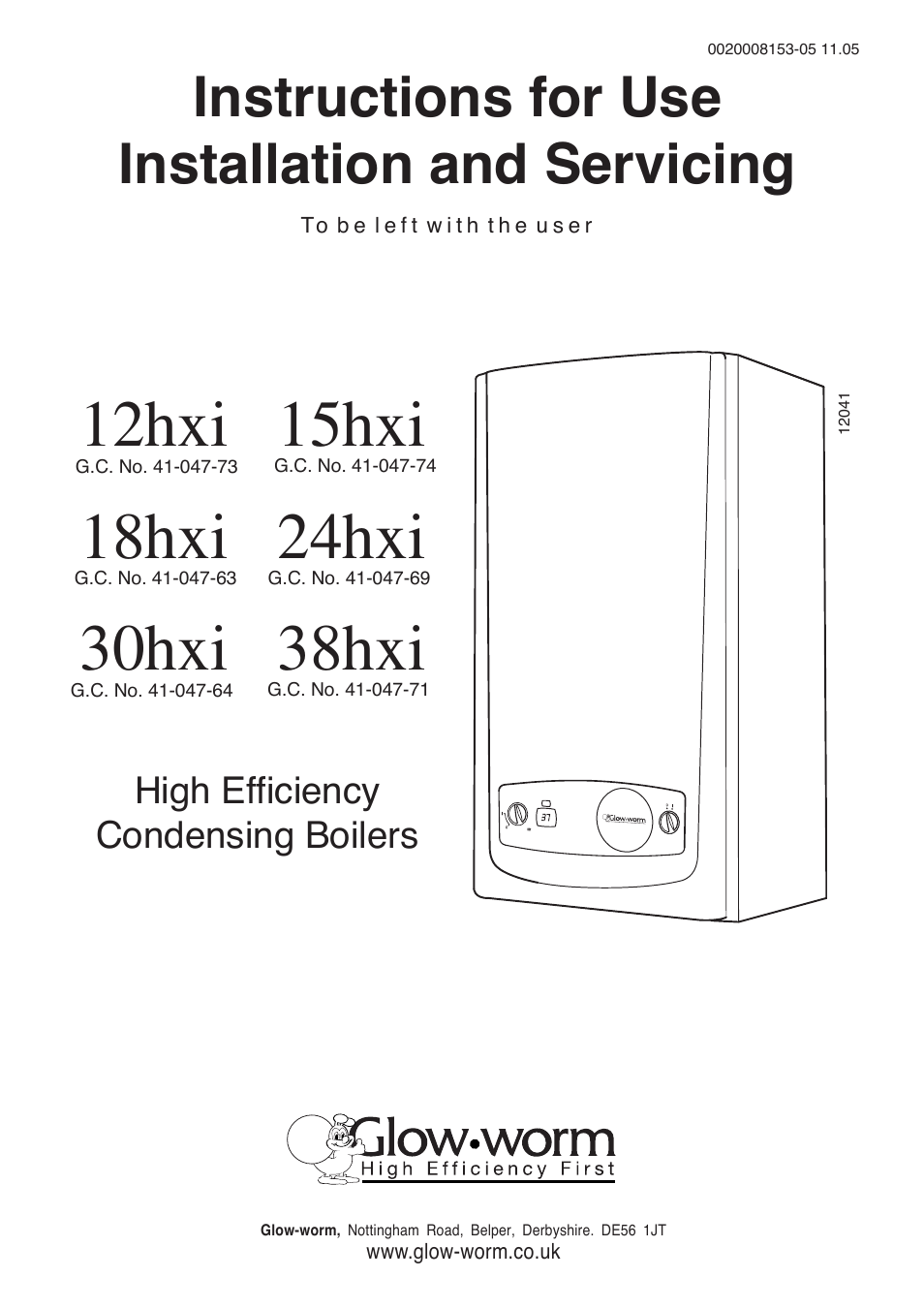 Glow-worm 12-38hxi Range User Manual | 44 pages
