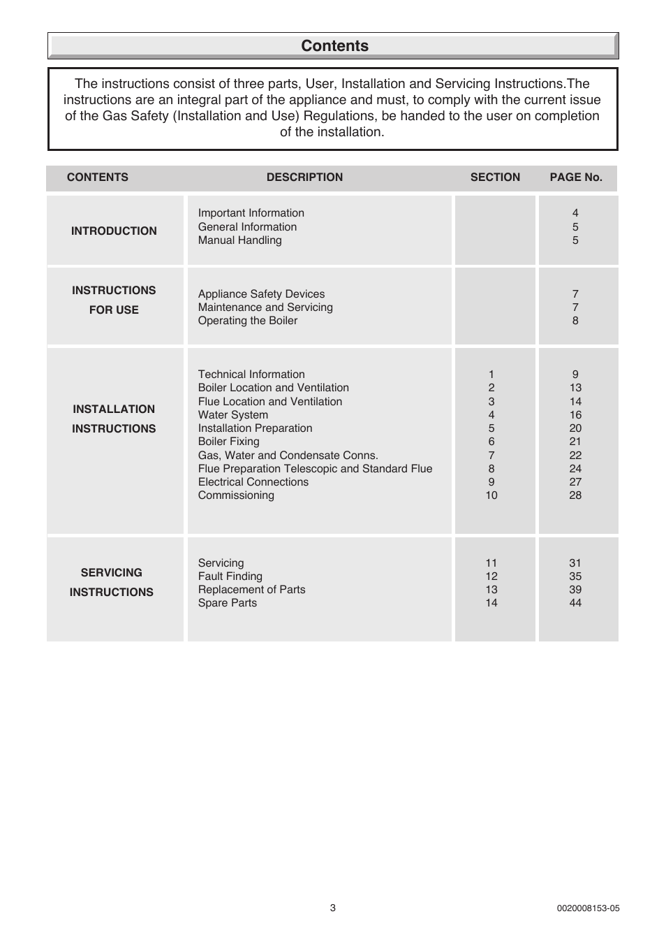 Glow-worm 12-38hxi Range User Manual | Page 3 / 44