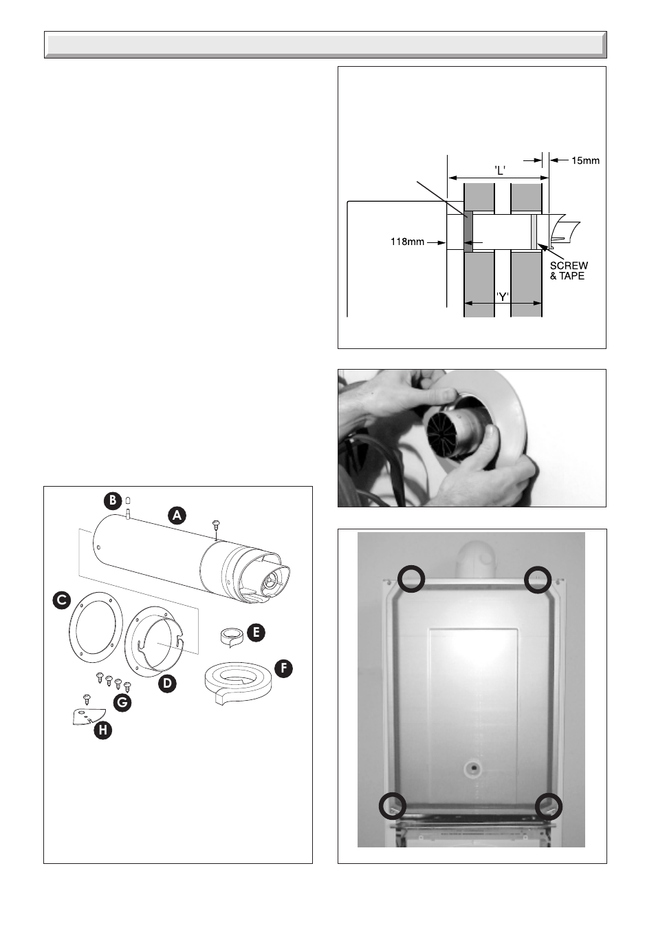 10 horizontal telescopic rear flue installation | Glow-worm 30ci Plus User Manual | Page 20 / 56