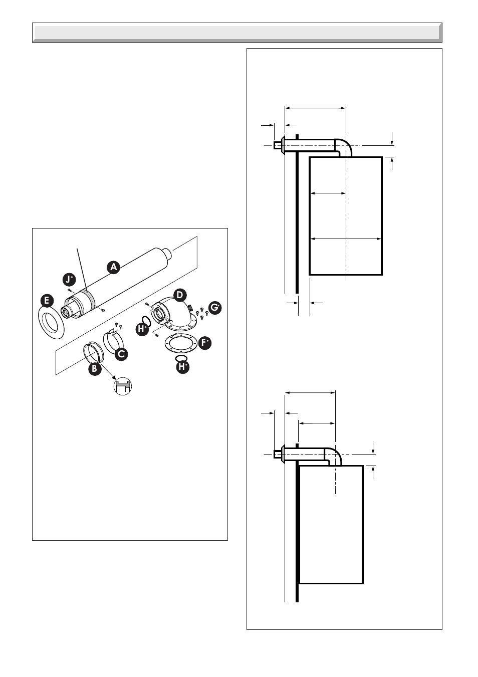 11 horizontal telescopic top flue installation, Side flue rear flue | Glow-worm 30ci Plus User Manual | Page 22 / 56