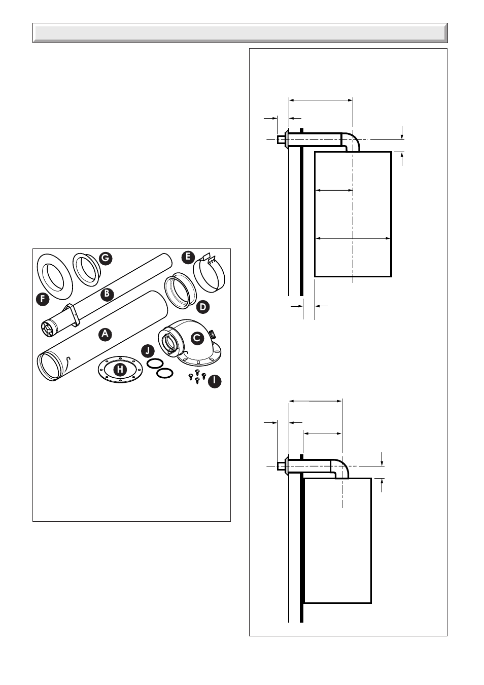 Side flue rear flue, 12 horizontal top flue installation | Glow-worm 30ci Plus User Manual | Page 24 / 56