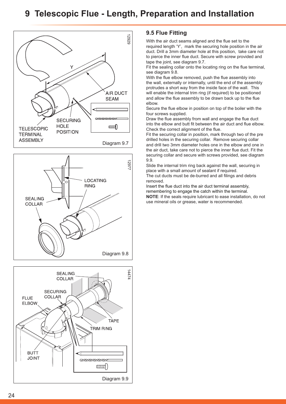 5 flue fitting | Glow-worm Betacom C User Manual | Page 24 / 68