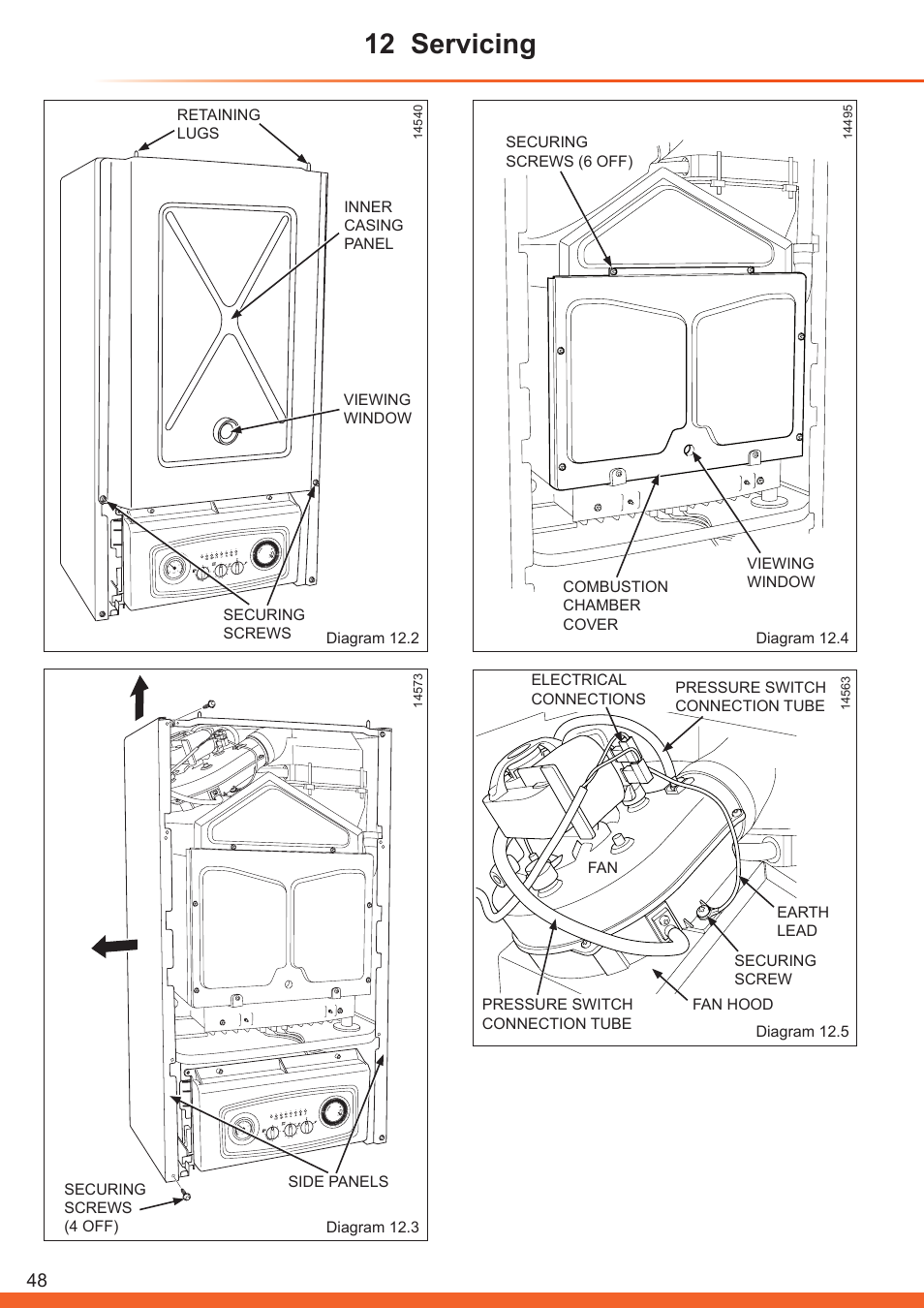 12 servicing | Glow-worm Betacom C User Manual | Page 48 / 68