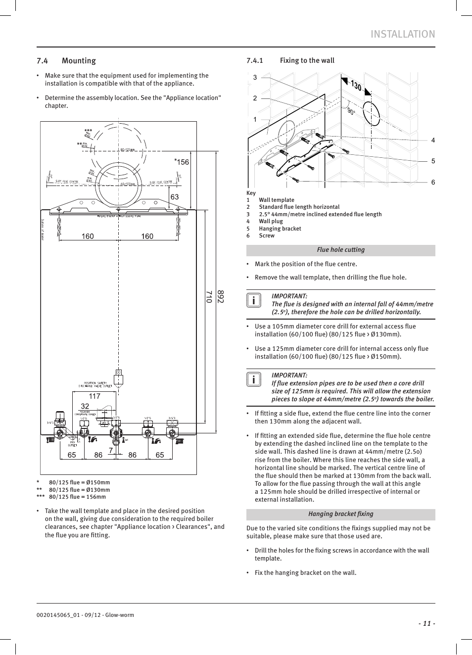 Installation | Glow-worm Betacom2 User Manual | Page 13 / 56
