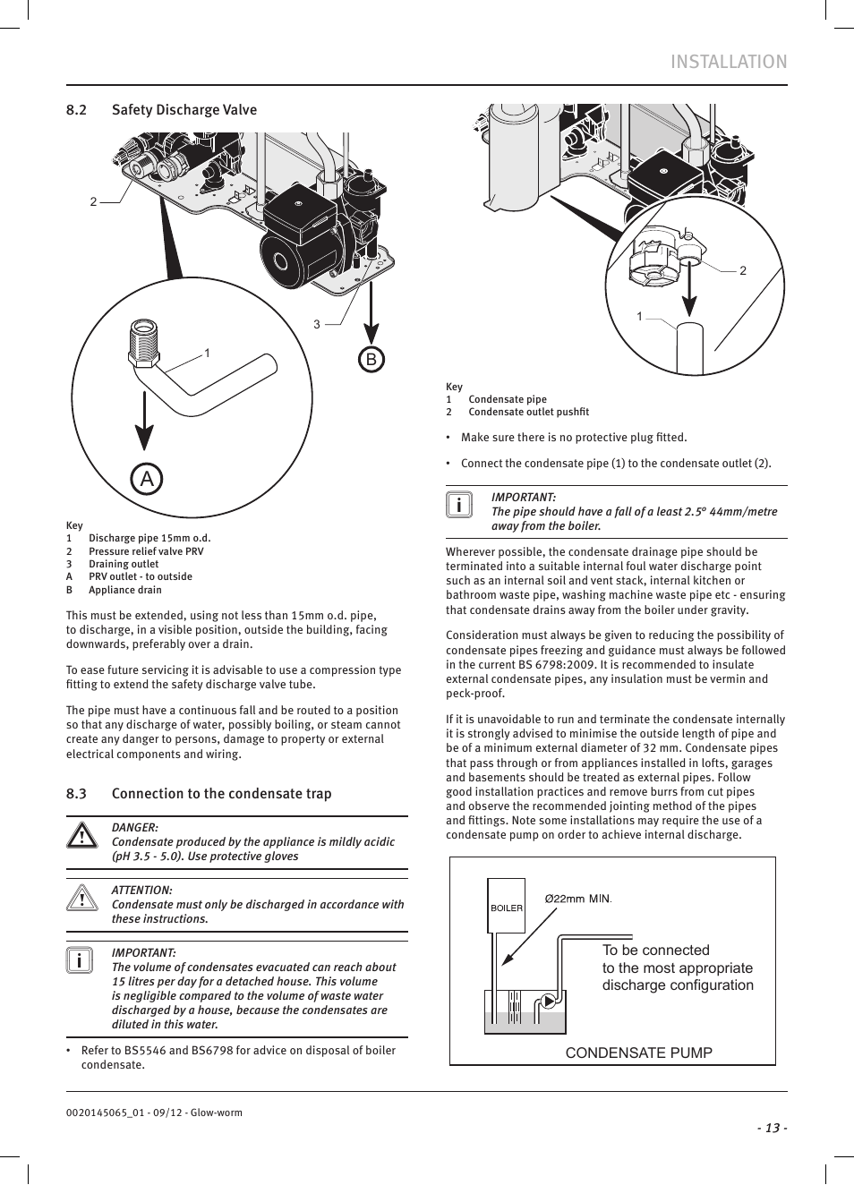 Installation | Glow-worm Betacom2 User Manual | Page 15 / 56