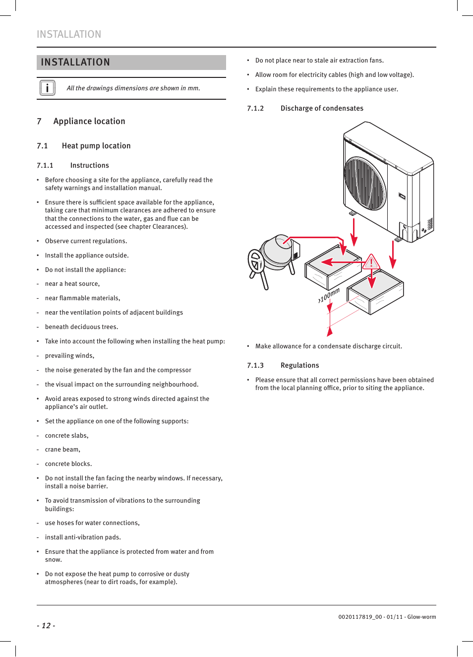 Installation | Glow-worm Clearly Heat Pumps Envirosorb2 User Manual | Page 14 / 44