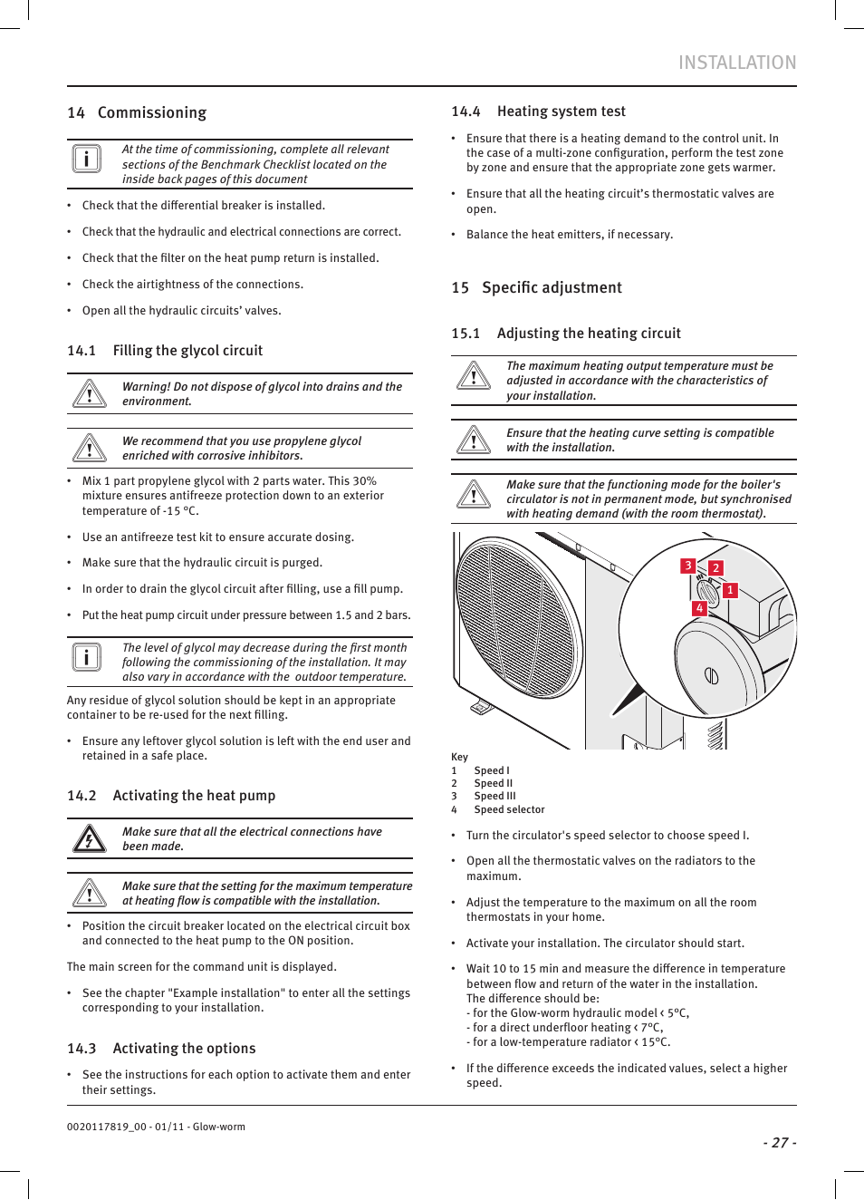 Installation | Glow-worm Clearly Heat Pumps Envirosorb2 User Manual | Page 29 / 44