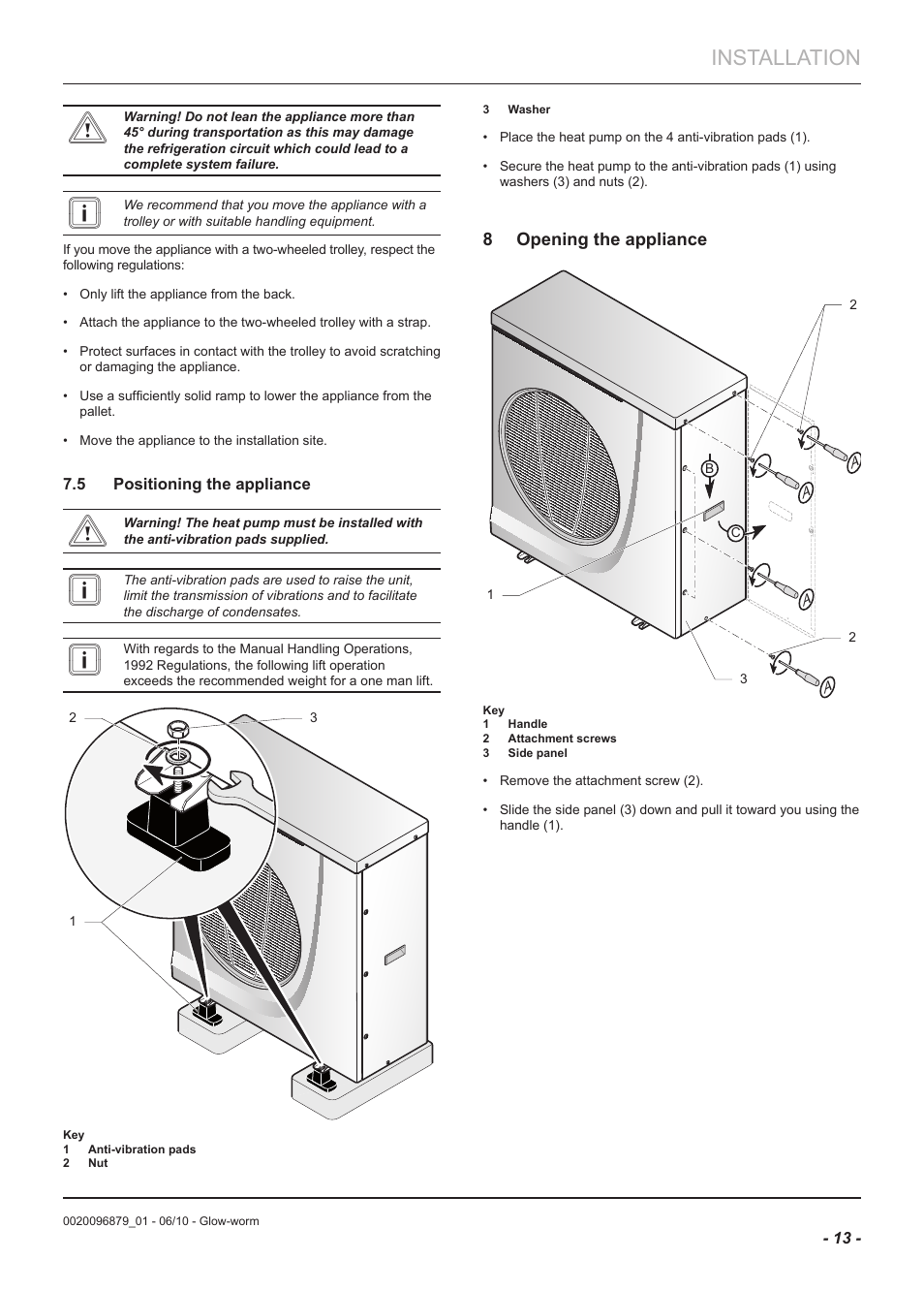 Installation | Glow-worm Clearly Heat Pumps 5kW User Manual | Page 15 / 28