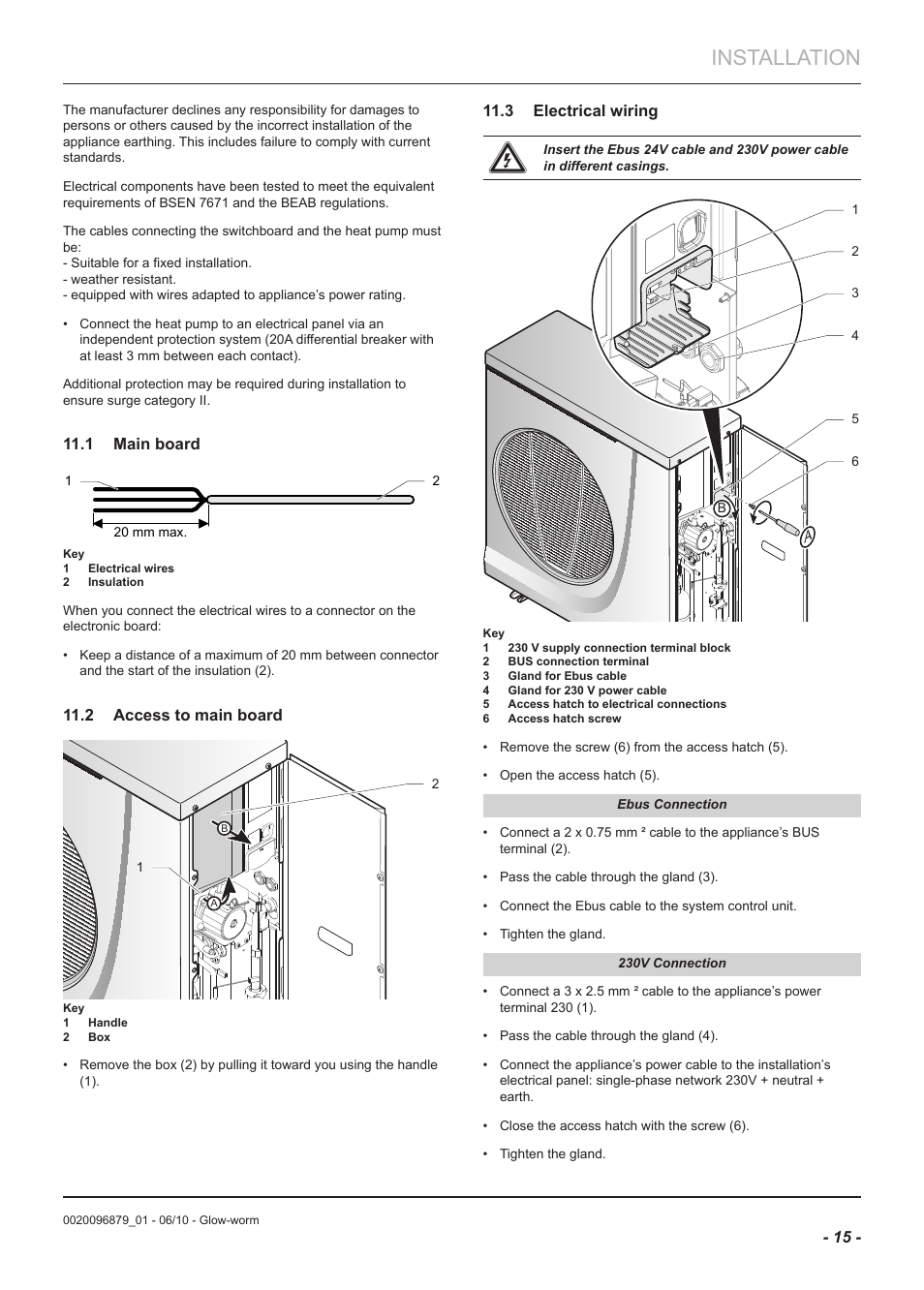 Installation | Glow-worm Clearly Heat Pumps 5kW User Manual | Page 17 / 28