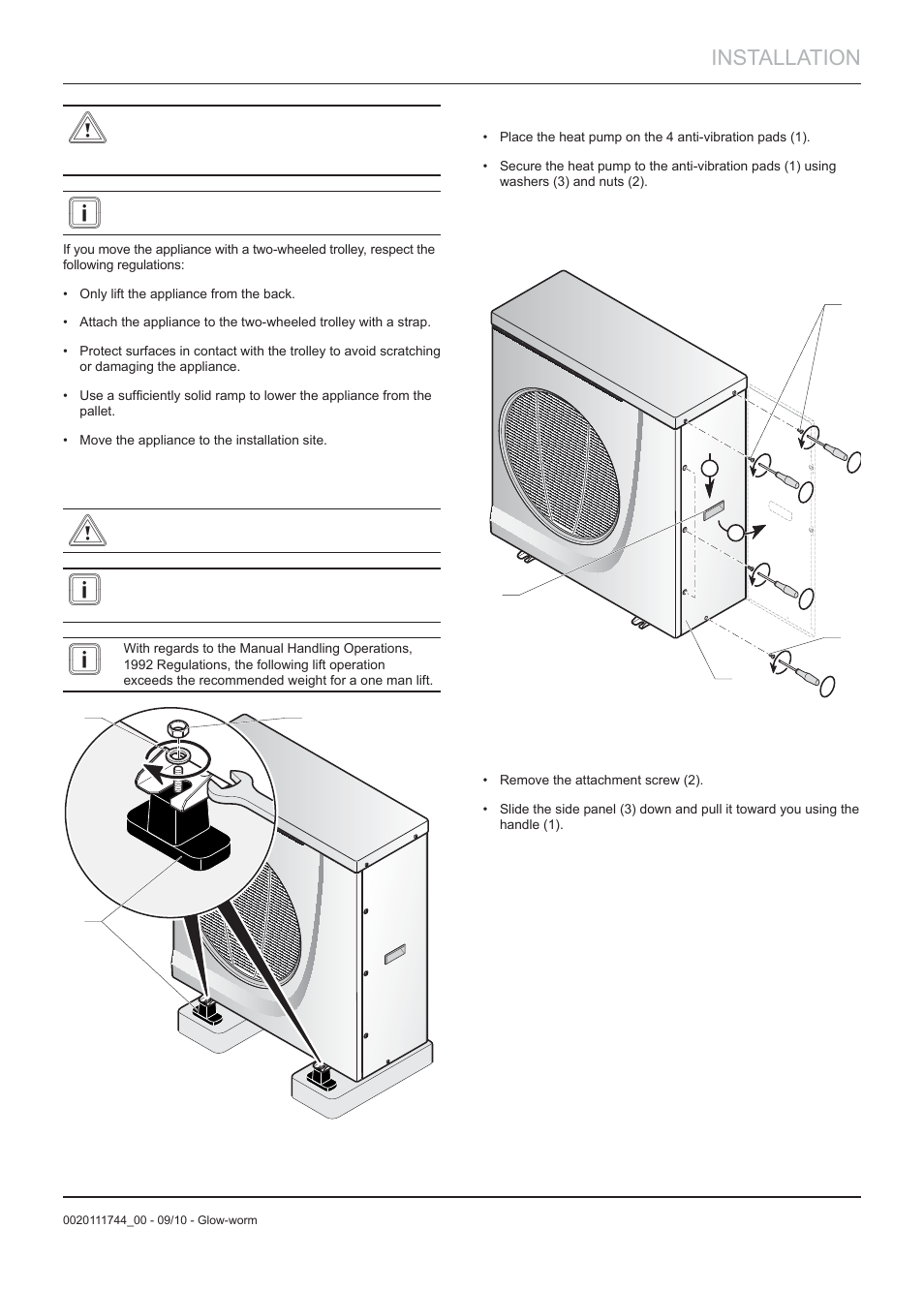 Installation | Glow-worm Clearly Heat Pump 5 kW User Manual | Page 15 / 32