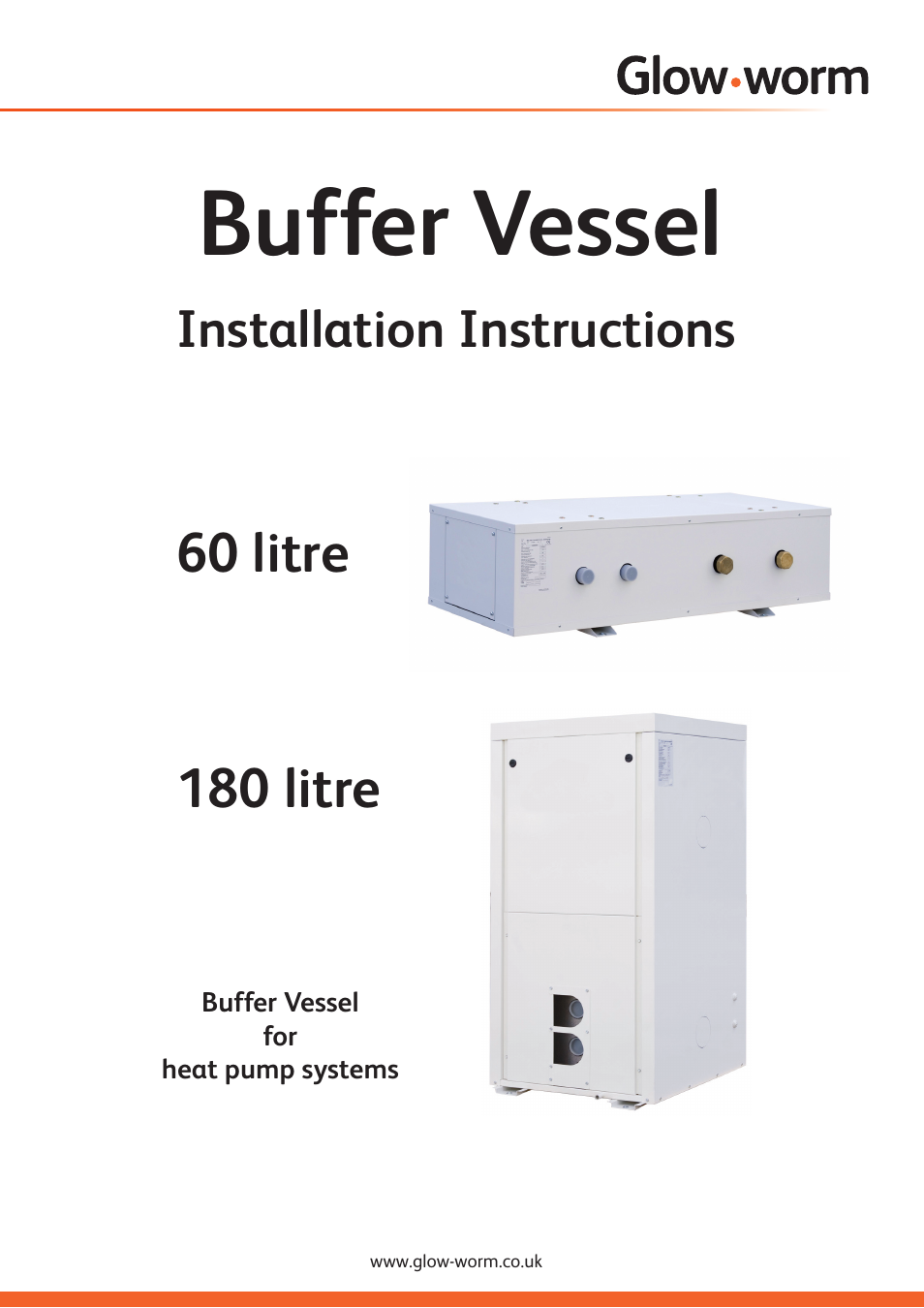 Glow-worm Clearly Heat Pump - Buffer Vessel User Manual | 10 pages
