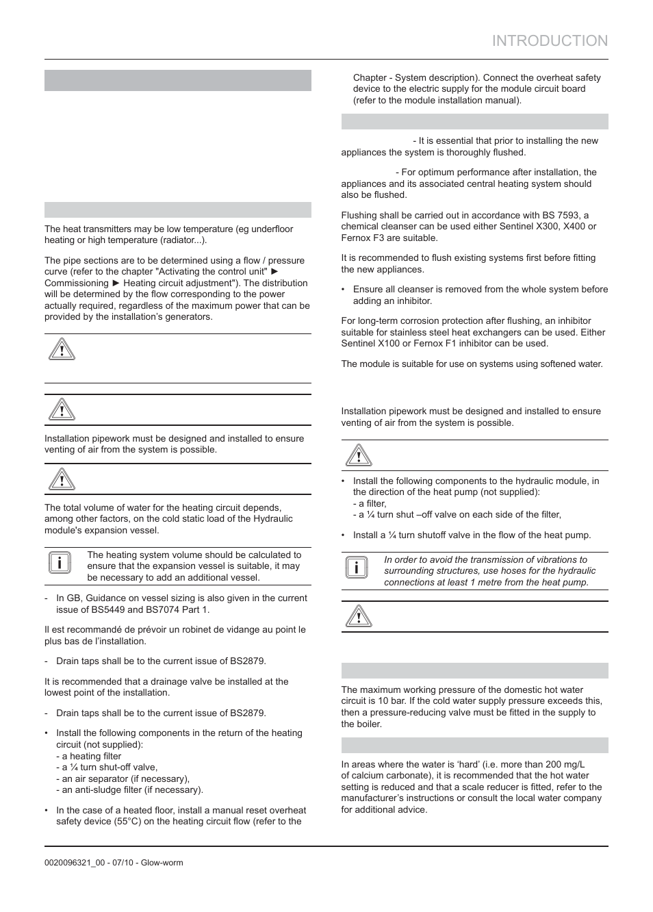 Introduction, Installation | Glow-worm Clearly Heat Pumps - Standalone Module System User Manual | Page 11 / 40