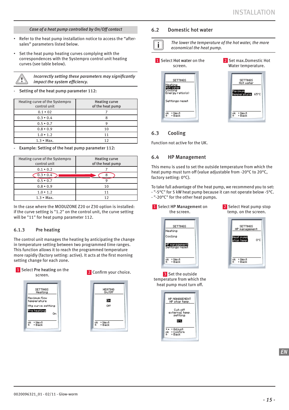 Installation | Glow-worm Clearly Heat Pumps - Standalone System User Manual | Page 17 / 28