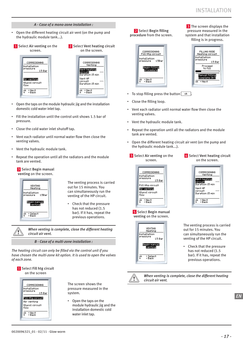 Installation | Glow-worm Clearly Heat Pumps - Standalone System User Manual | Page 19 / 28