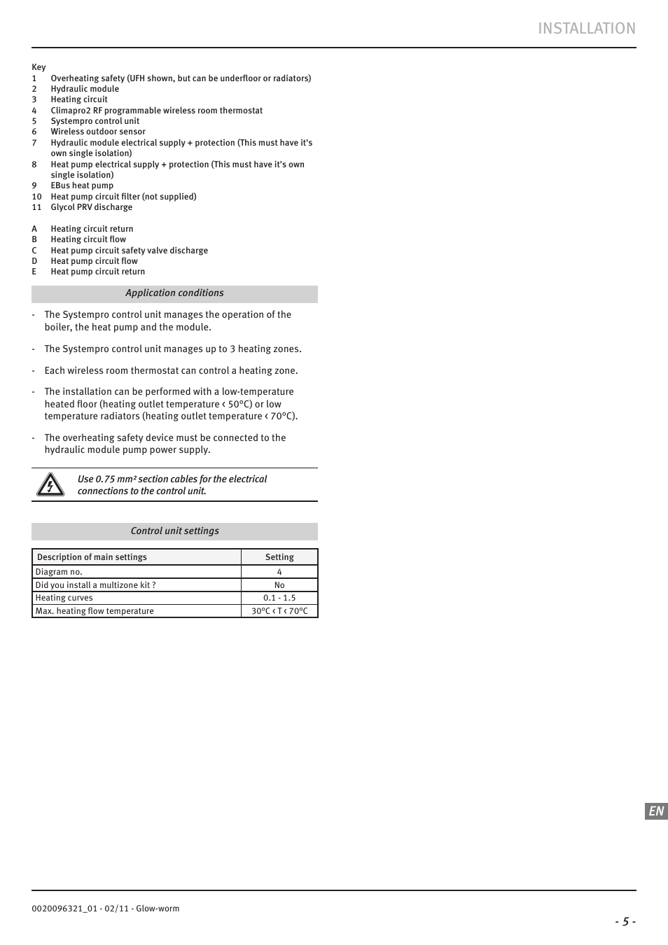 Installation | Glow-worm Clearly Heat Pumps - Standalone System User Manual | Page 7 / 28