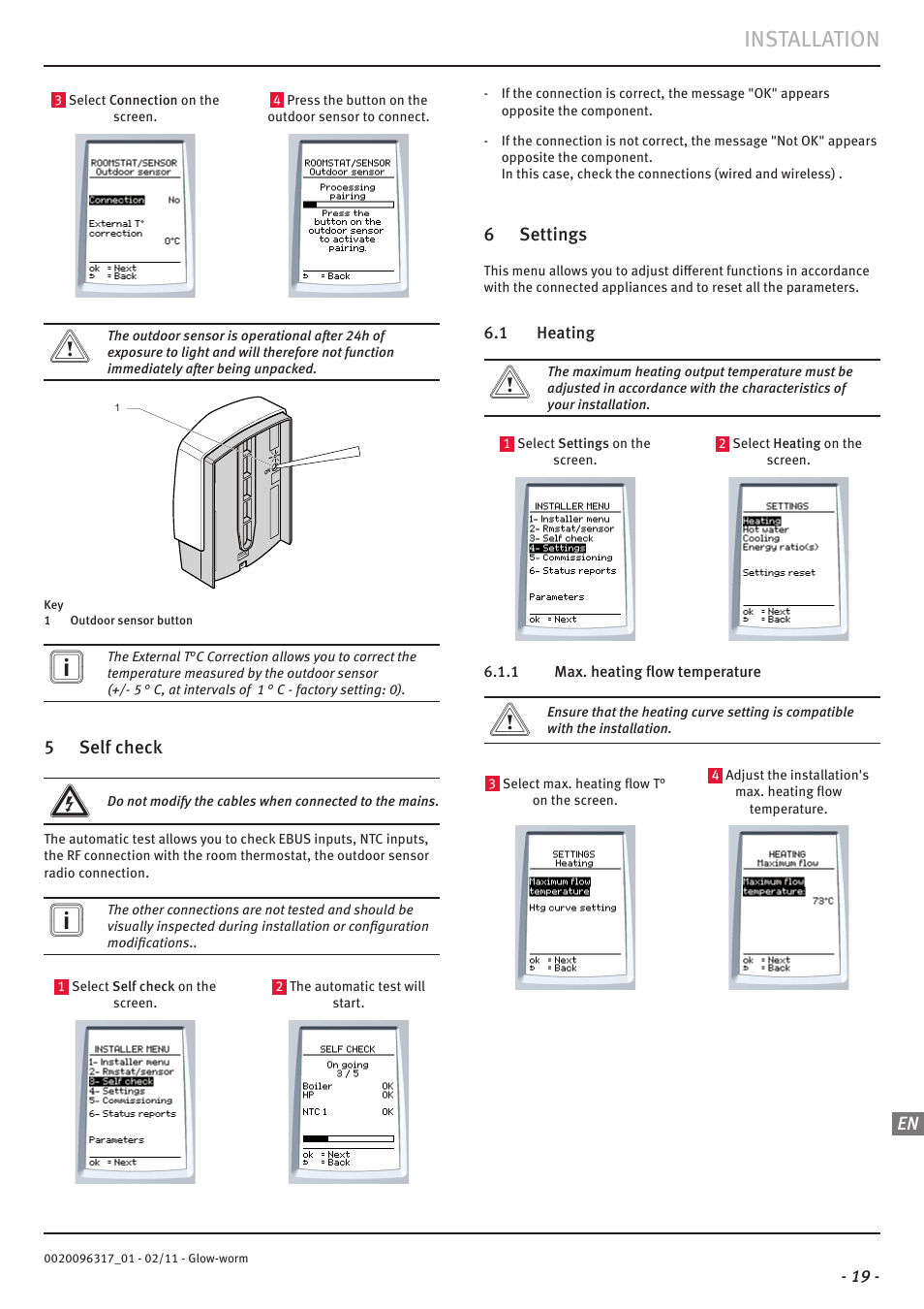 Installation | Glow-worm Clearly Hybrid - Universal Module System User Manual | Page 21 / 36