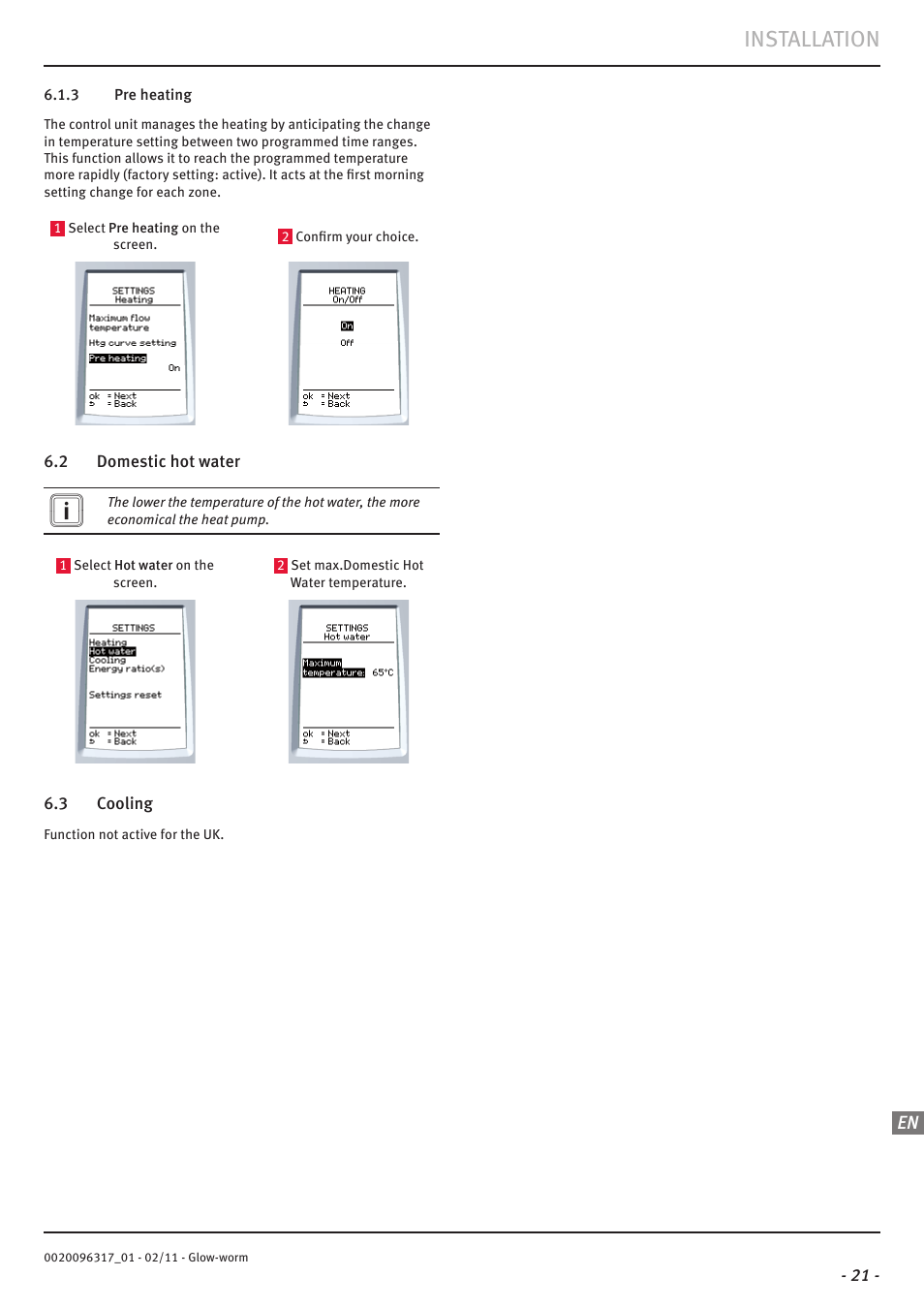 Installation | Glow-worm Clearly Hybrid - Universal Module System User Manual | Page 23 / 36