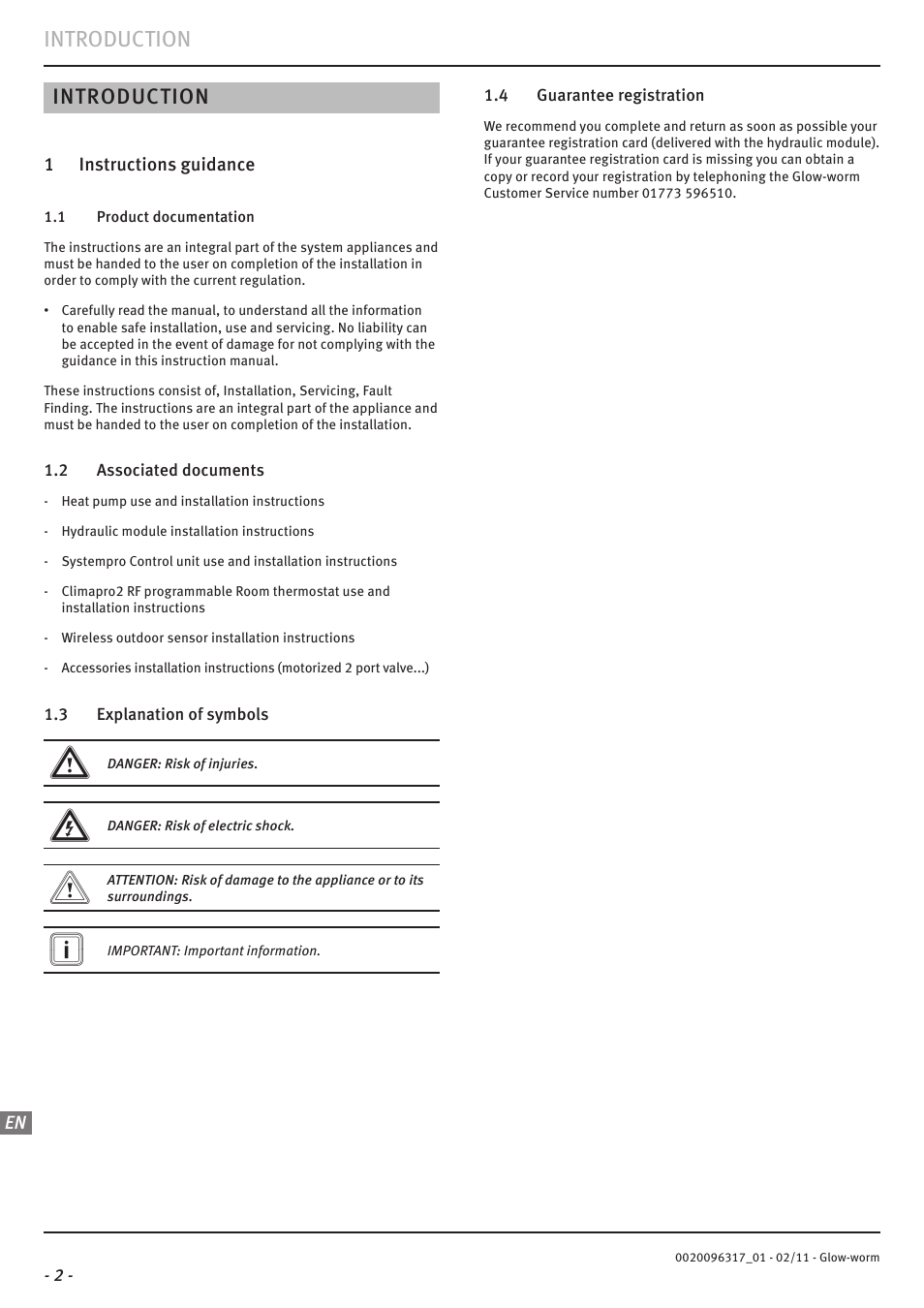 Introduction | Glow-worm Clearly Hybrid - Universal Module System User Manual | Page 4 / 36