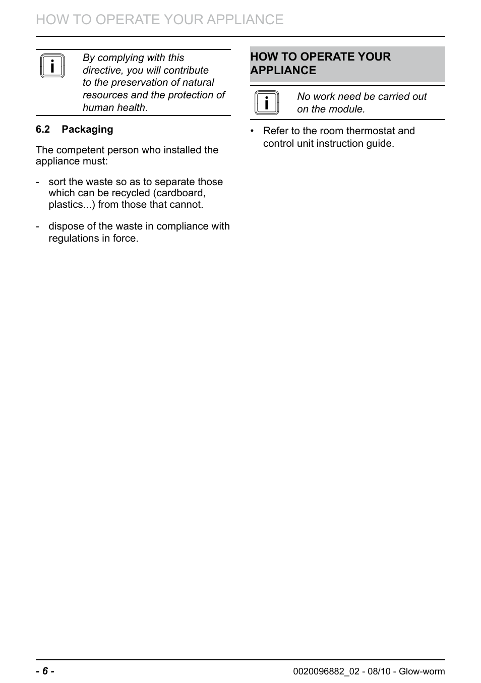 Glow-worm Clearly Hybrid - Compact Hydraulic Module User Manual | Page 8 / 12