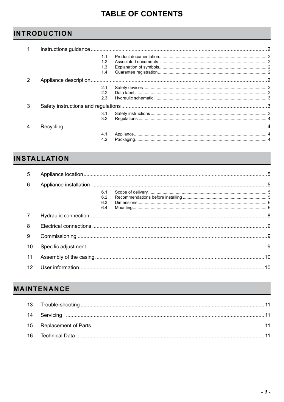Glow-worm Clearly Hybrid - Compact Hydraulic Module HB User Manual | Page 3 / 16