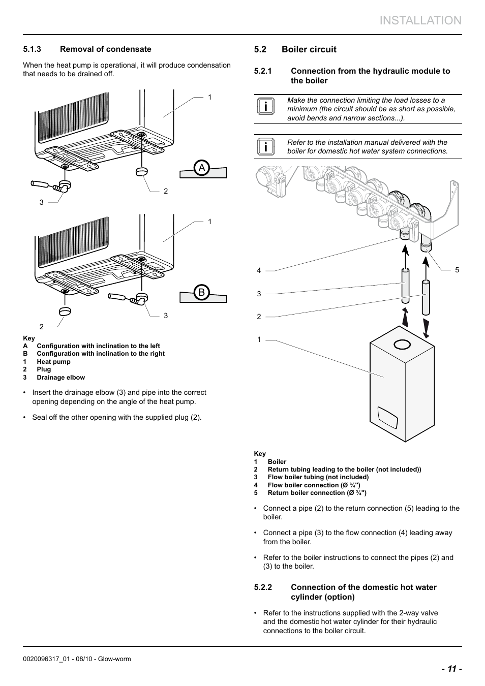 Installation | Glow-worm Clearly Hybrid - Back-up Module System User Manual | Page 13 / 40