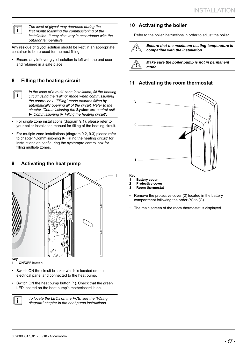 Installation | Glow-worm Clearly Hybrid - Back-up Module System User Manual | Page 19 / 40