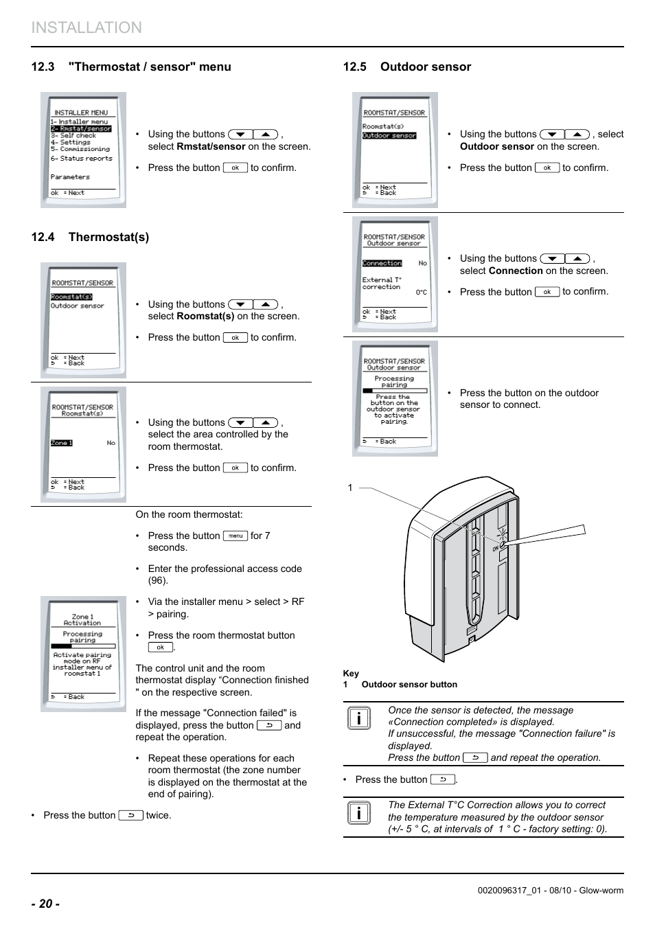 Installation | Glow-worm Clearly Hybrid - Back-up Module System User Manual | Page 22 / 40