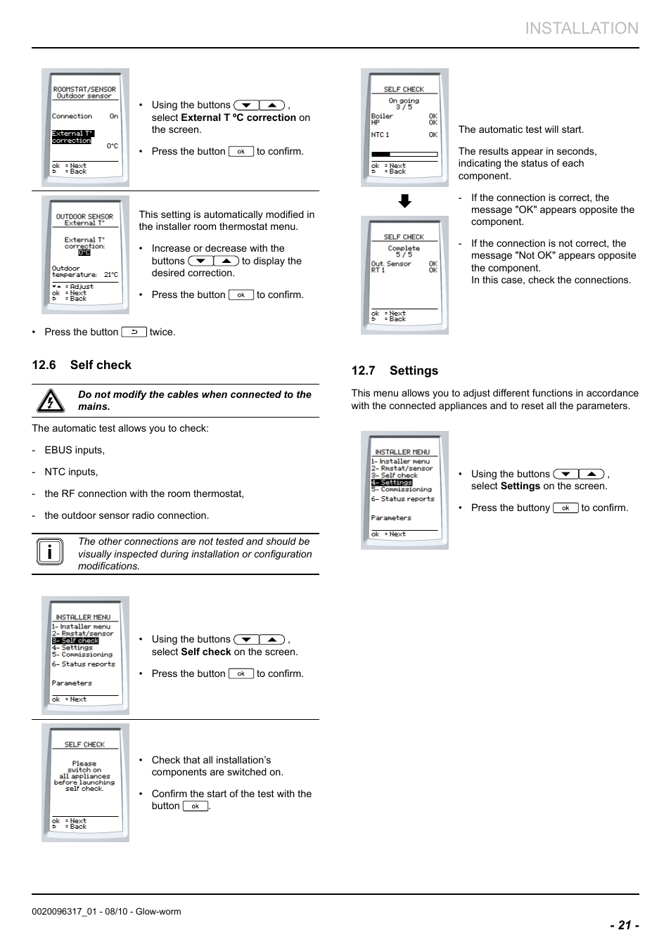 Installation | Glow-worm Clearly Hybrid - Back-up Module System User Manual | Page 23 / 40