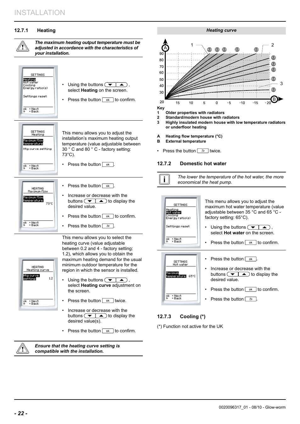 Installation | Glow-worm Clearly Hybrid - Back-up Module System User Manual | Page 24 / 40