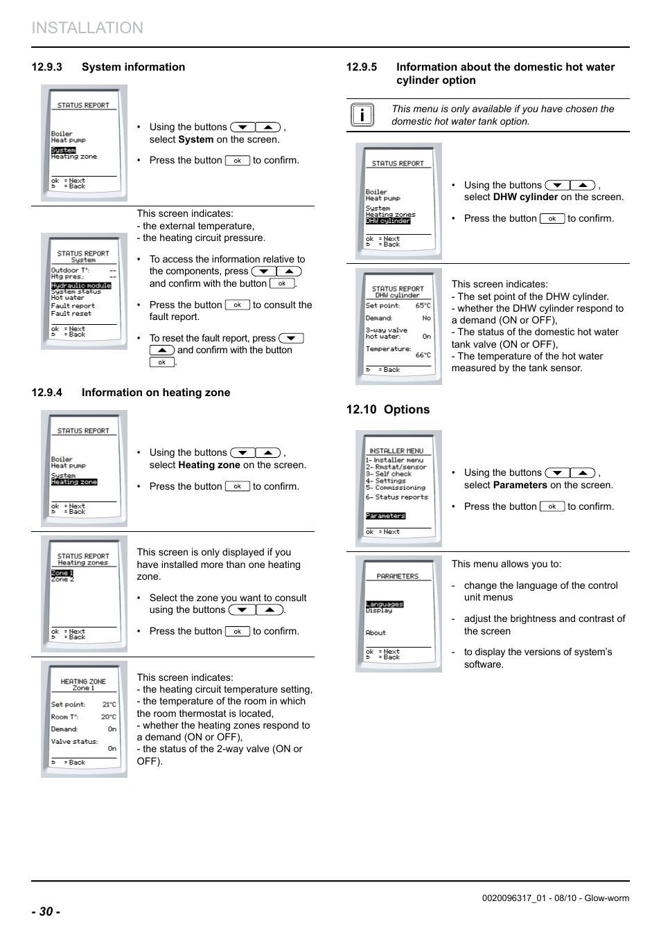Installation | Glow-worm Clearly Hybrid - Back-up Module System User Manual | Page 32 / 40