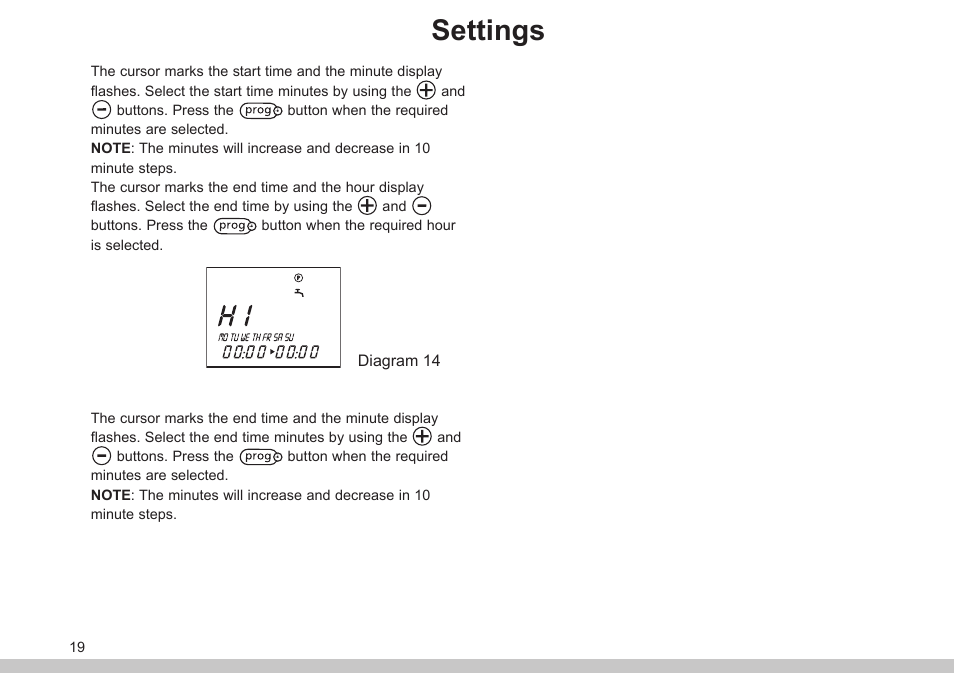 Settings | Glow-worm Clearly Solar Controller User Manual | Page 19 / 28