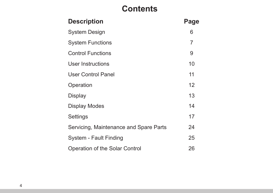 Glow-worm Clearly Solar Controller User Manual | Page 4 / 28
